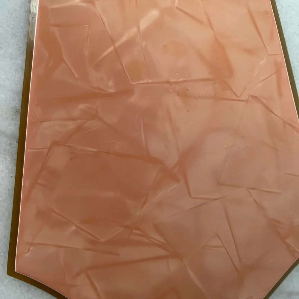 Vintage Pyralin Mayflower Vanity Hand Mirror Art Deco Celluloid Beveled Glass 15